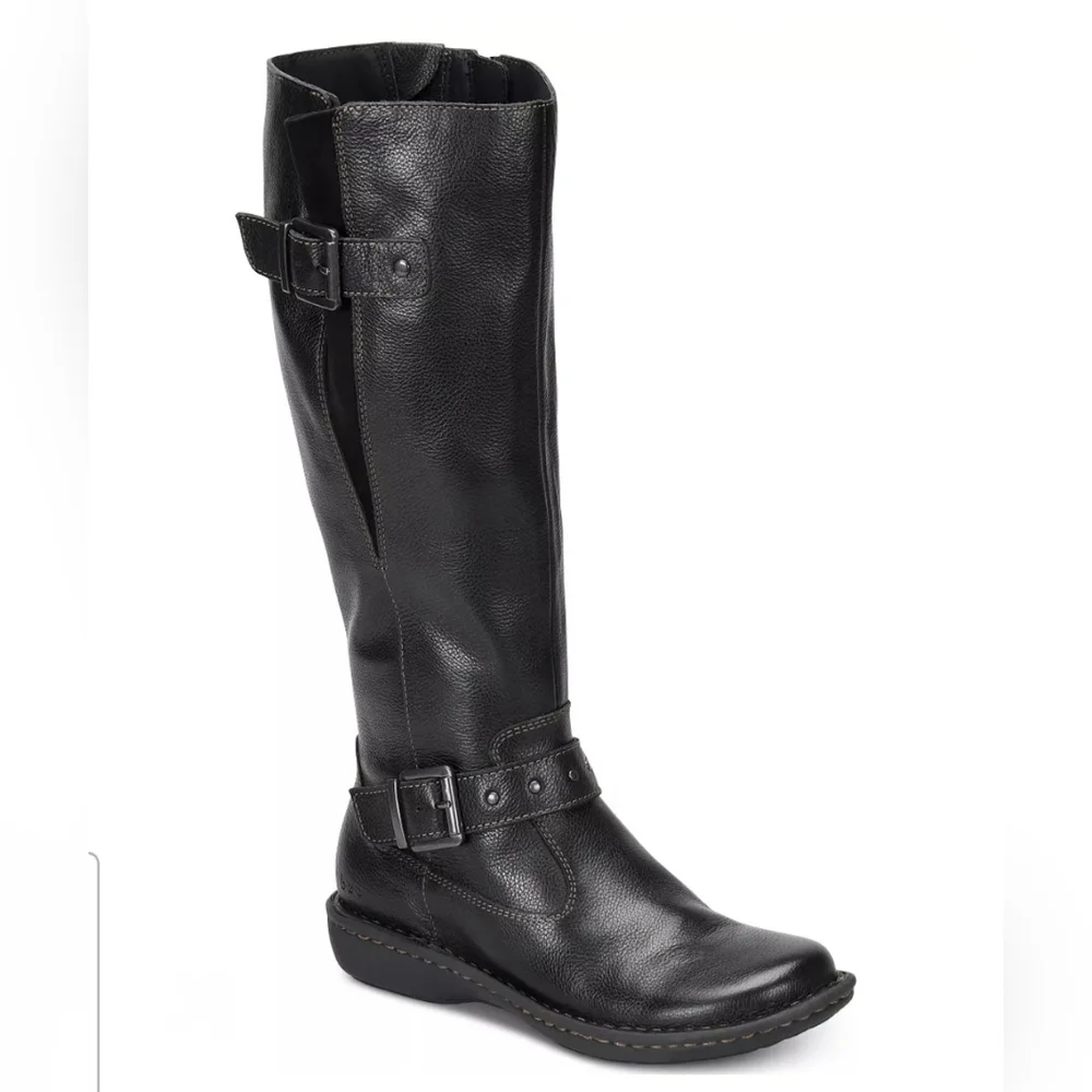 b.o.c. Austin Wide-Calf Leather Riding Boots Womens 9.5M - Picture 1 of 12